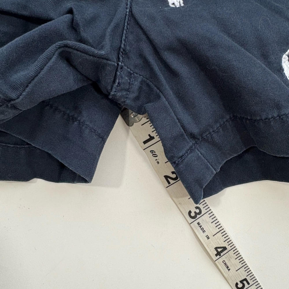 Polo Ralph Lauren Women’s Logo Chino Shorts Navy/White Size 2 - Picture 4 of 6